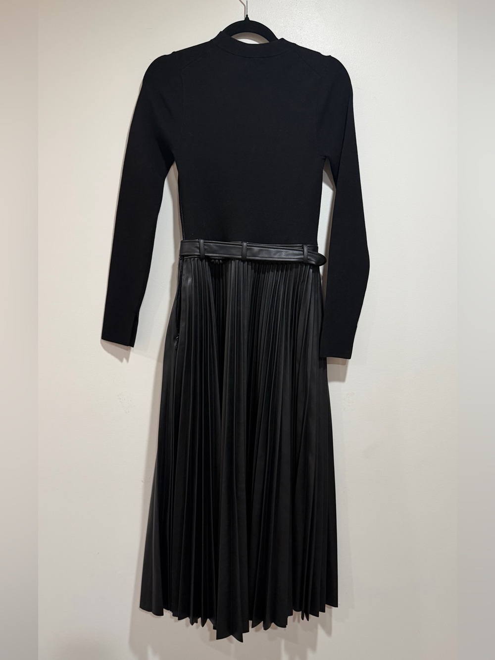 NEW SIMKHAI abilene knit combo midi dress | Black, Small - Picture 14 of 16